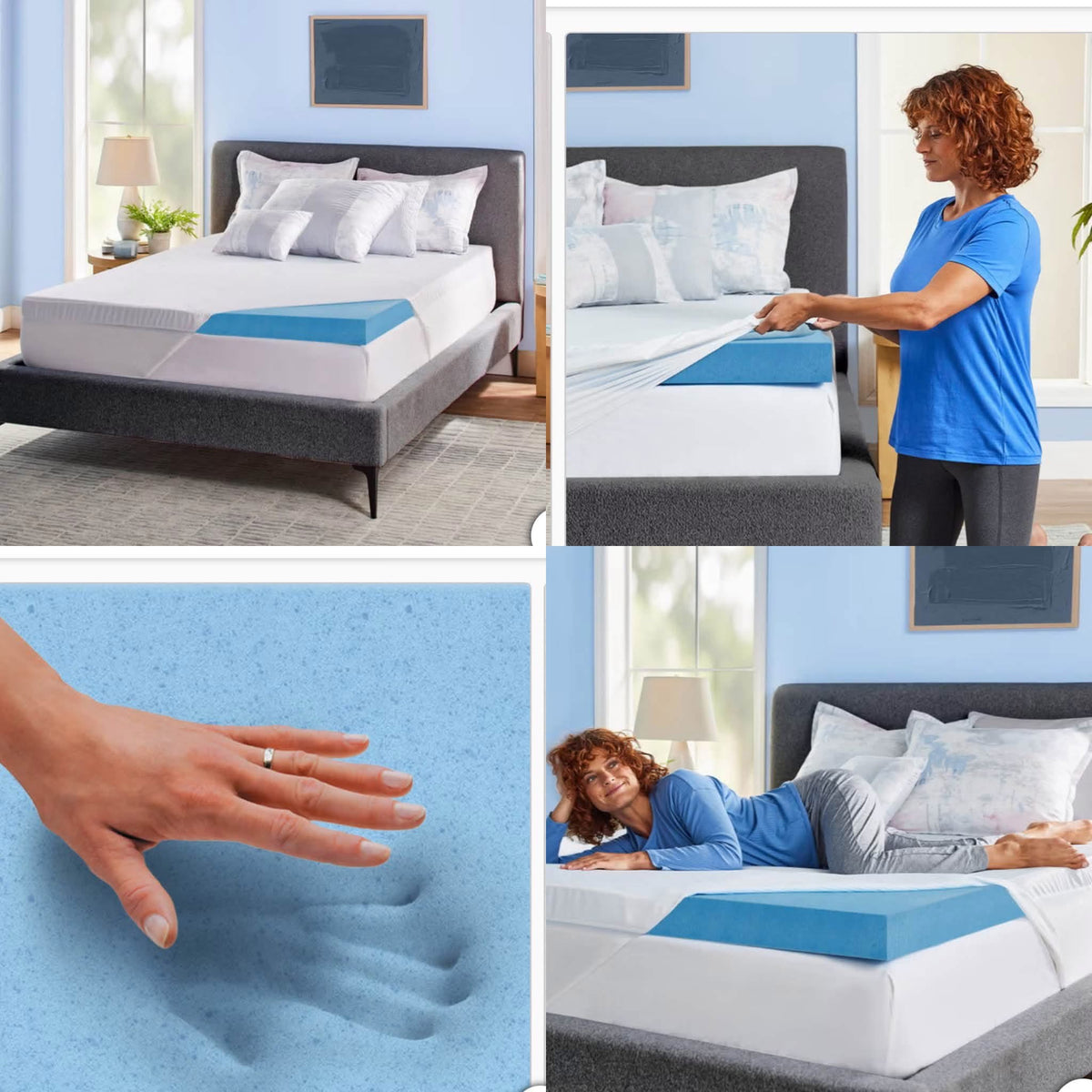 Novaform king 3-inch foam mattress topper