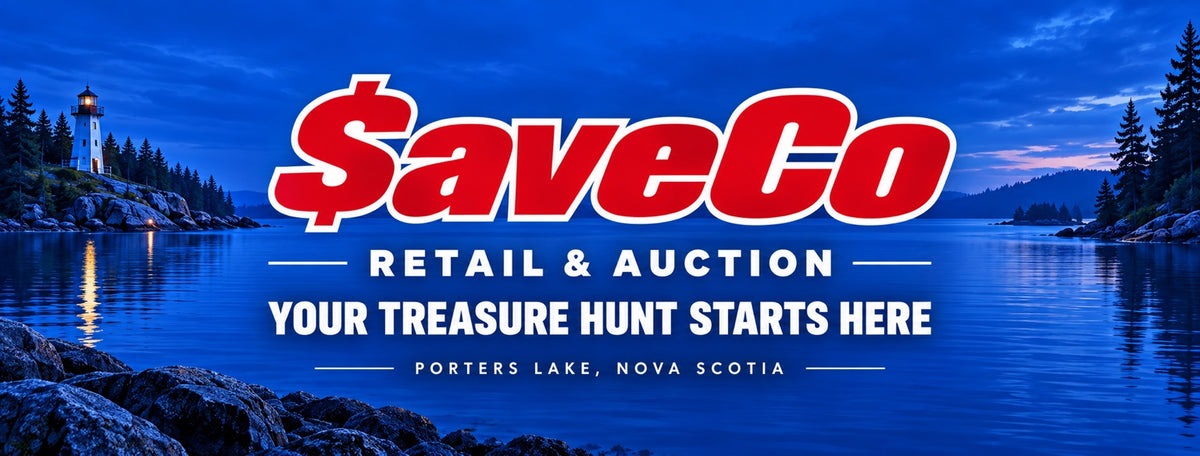 SaveCo Retail & Auction — Your treasure hunt starts here. Porters Lake, Nova Scotia.